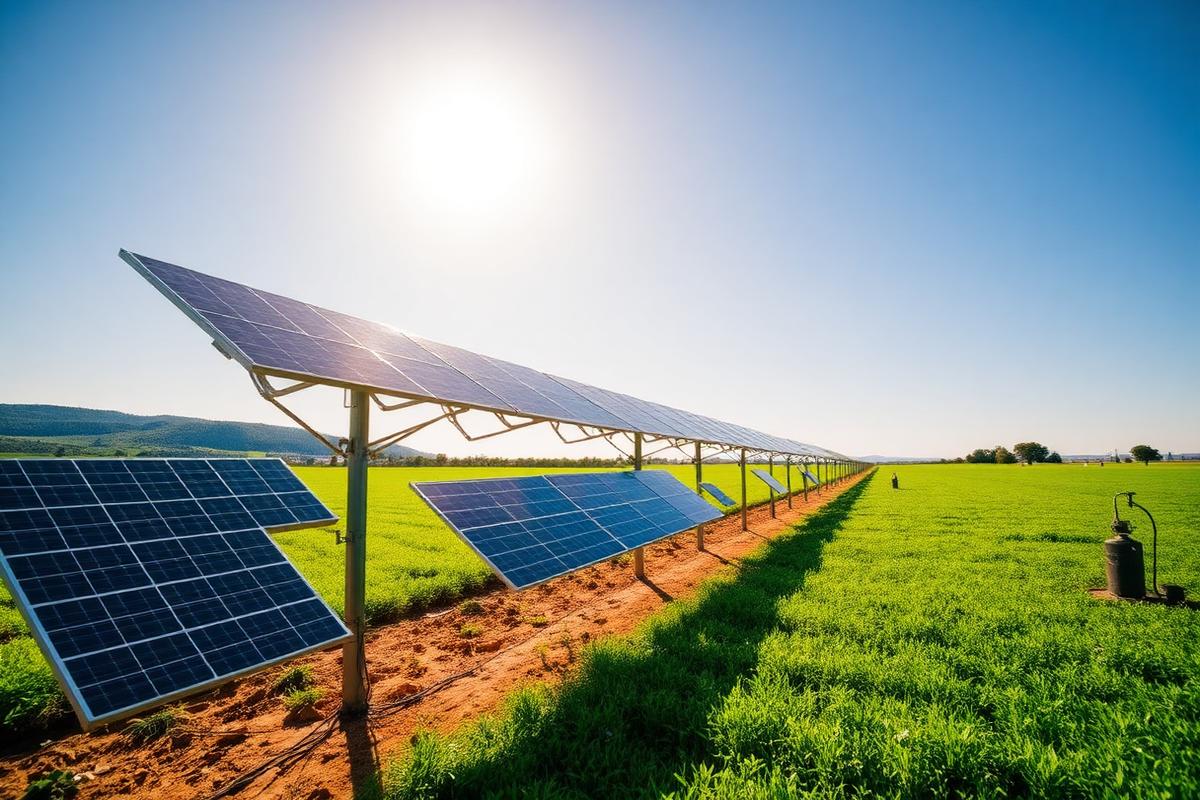 Agricultural solar installation