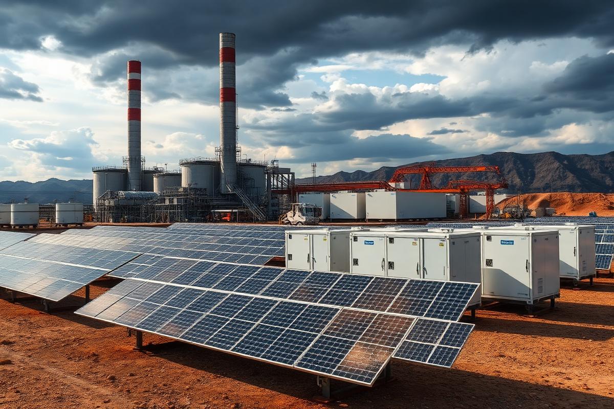 Industrial solar installation
